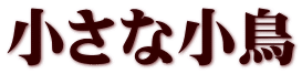 小さな小鳥